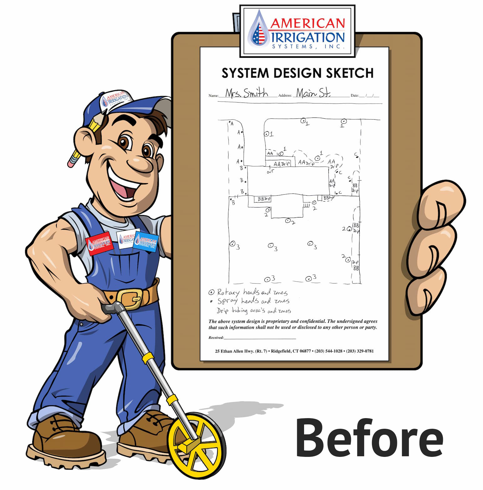 animated character with a clipboard